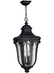 Trafalgar Hanging Exterior Lantern in Museum Black.